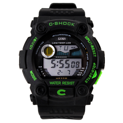Plastic Multifunction Sport Watch