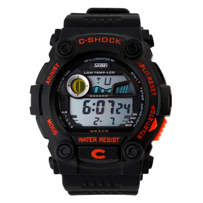 Plastic Multifunction Sport Watch