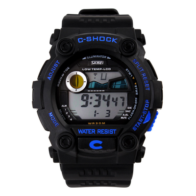 Plastic Multifunction Sport Watch