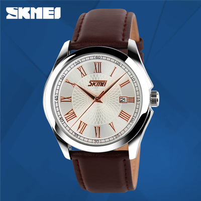 Genuine Leather Analog Quartz Watches