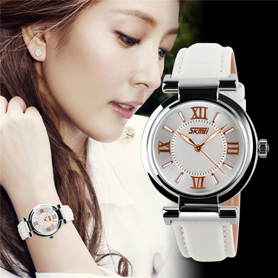 Genuine Leather Womens Quartz Watches