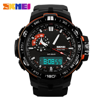 Japan Movement Mens Digital Watches Customized 12/24H Formats Selectable