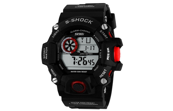 5 ATM Multifunction Sport Watch S - Shock Branded Man Sport Watch