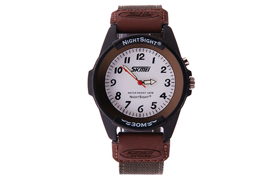 30M Water Resistant Nylon Quartz Watch With Nightlight