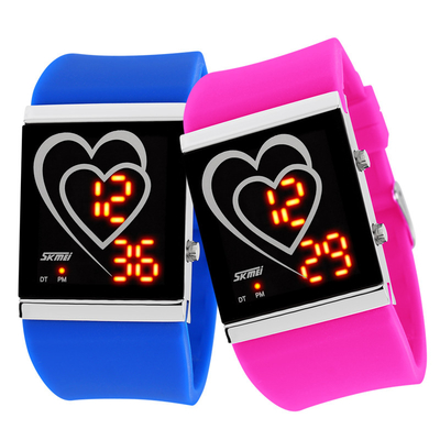 Lovely Lady Touch Screen Digital Watches 12 / 24 hr Waterproof LED Watch