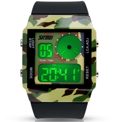 Army Color LCD Analogue Watch
