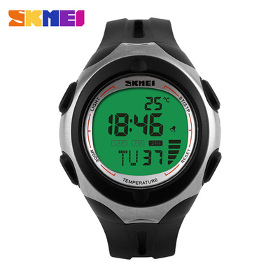 ABS Plastic Case Sports Digital Watch Weather Forecast Temperature